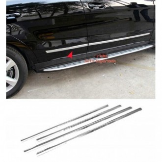 Nissan MICRA IV Listwy CHROM Ozdobne Boczne Drzwi