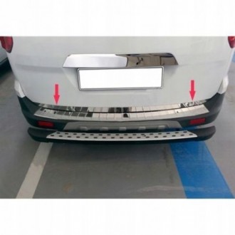 Ford Tourneo Courier - CHROME Rear Strip Trunk Tuning Lid...