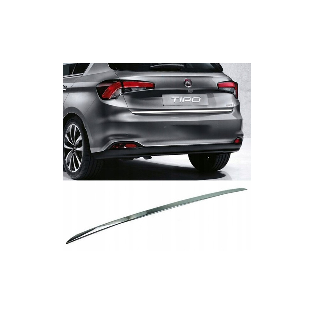 OMAC Stainless Steel Trunk Opener Handle For Fiat Tipo Hatchback (2015-2025) – Chrome