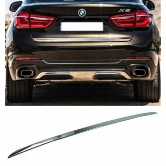 BMW X6 F16, F86 2014 - CHROME Rear Strip Trunk Tuning Lid...