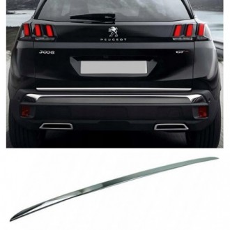 Peugeot 3008 SUV 16 - CHROME Rear Strip Trunk Tuning Lid...