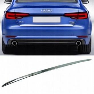 Audi A4 B9 Sedan - CHROME Rear Strip Trunk Tuning Lid 3M...