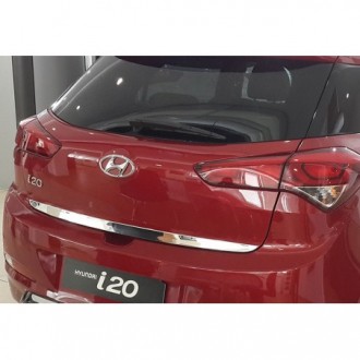 Hyundai i20 II 2014 - CHROME Rear Strip Trunk Tuning Lid...