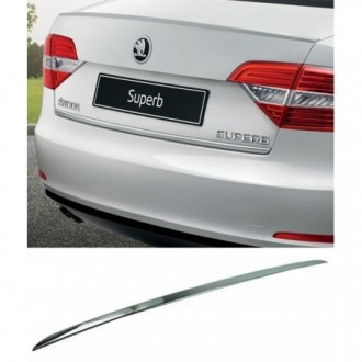 Skoda SUPERB II Sedan - CHROME Rear Strip Trunk Tuning...