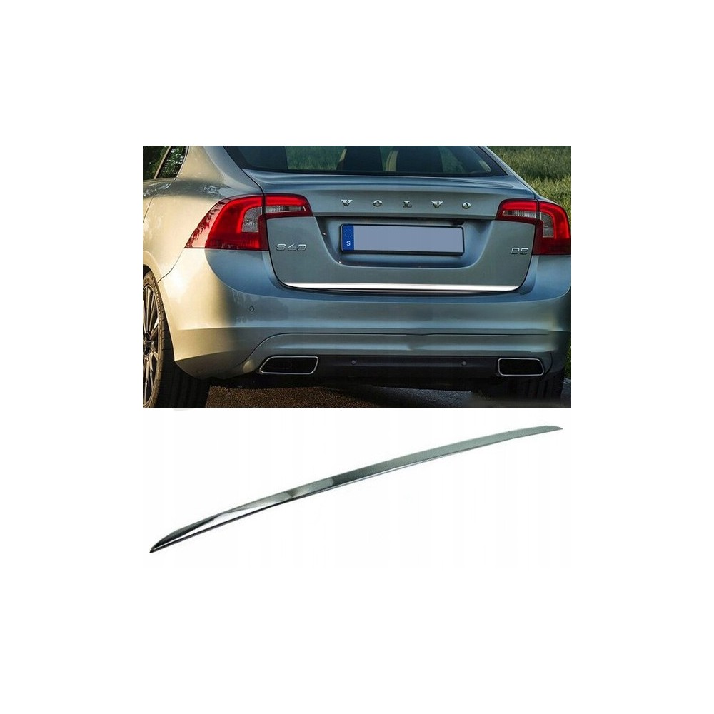 Volvo S60 - CHROME Rear Strip Trunk Tuning Lid 3M Boot