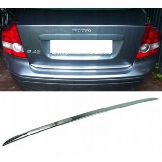 VOLVO S40 II - CHROME Rear Strip Trunk Tuning Lid 3M Boot