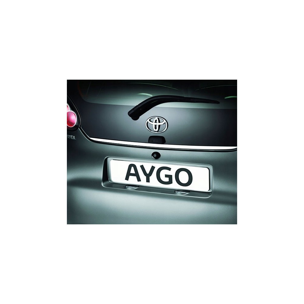 Toyota AYGO I - CHROME Rear Strip Trunk Tuning Lid 3M Boot