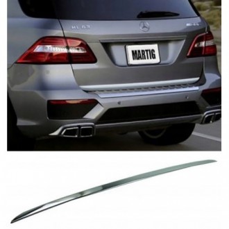 Mercedes ML W166 - CHROME Rear Strip Trunk Tuning Lid 3M...