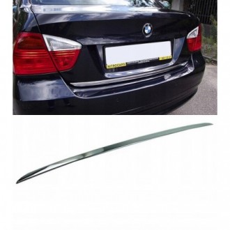 BMW 3 E90 - CHROME Rear Strip Trunk Tuning Lid 3M Boot