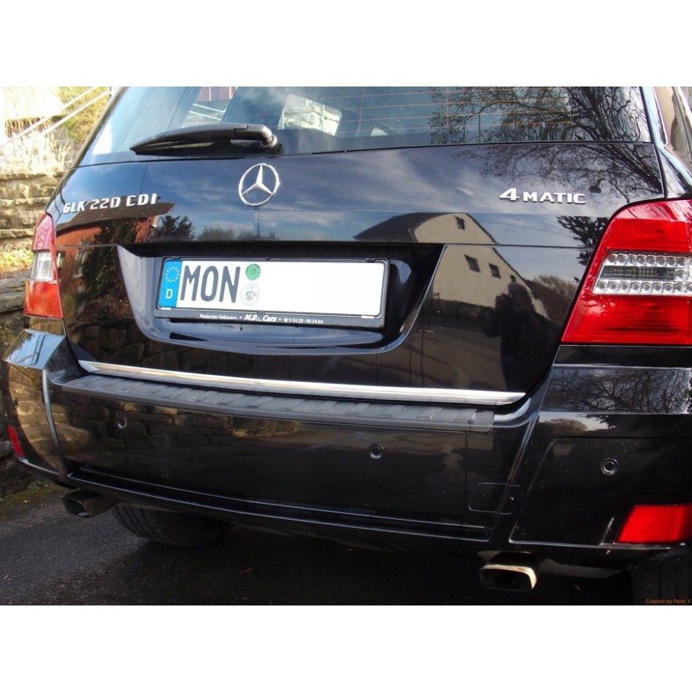 Mercedes GLK X204 - CHROME Rear Strip Trunk Tuning Lid 3M Boot
