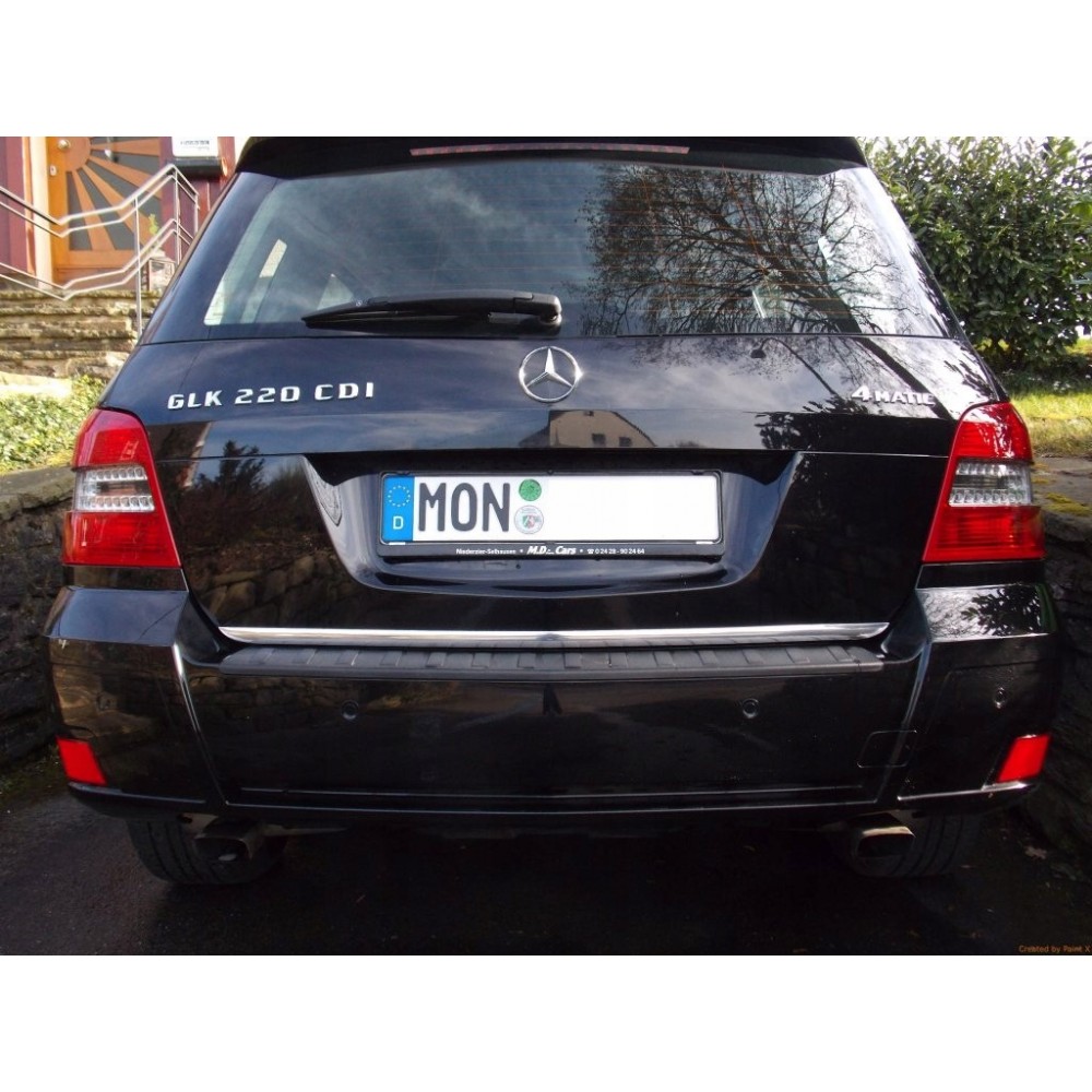 Mercedes GLK X204 - CHROME Rear Strip Trunk Tuning Lid 3M Boot