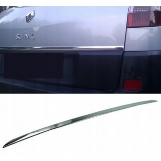 Renault SCENIC II, GRAND - CHROME Rear Strip Trunk Tuning...