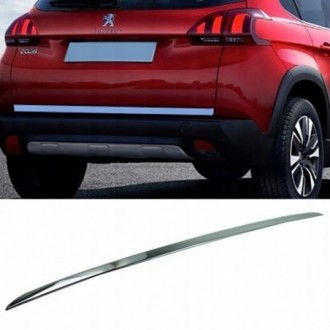 PEUGEOT 2008 - CHROME Rear Strip Trunk Tuning Lid 3M Boot