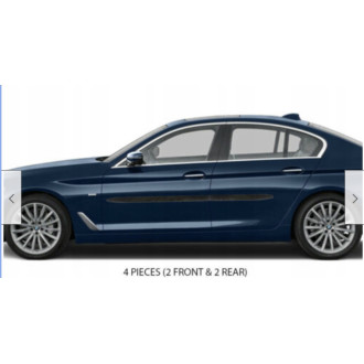 BMW 5 2017-2022 - Listwy CZARNE Boczne Drzwi