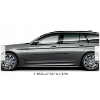 BMW 5 2017-2022 Kombi - Listwy CZARNE Boczne Drzwi