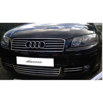 AUDI A3 8P Listwy CHROM GRILL atrapa Tuning