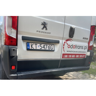 Peugeot BOXER - Listwy CHROM na Klapę Bagażnik