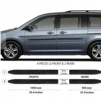 Honda ODYSSEY 2005-2010 Listwy CZARNE Boczne Drzwi