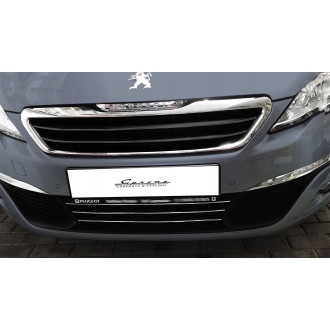 PEUGEOT 308 II Listwy CHROM na GRILL atrape Tuning