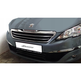 PEUGEOT 308 II Listwy CHROM na GRILL atrape Tuning