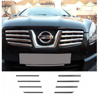 NISSAN QASHQAI +1 +2 Grill LISTWY CHROM Chromowane