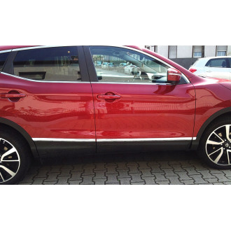 Nissan QASHQAI II 2013+ Listwy CHROM Boczne Drzwi