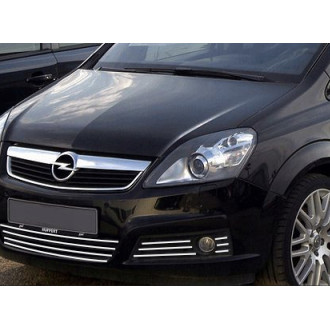 OPEL ZAFIRA B Listwy CHROM GRILL atrapa + HALOGEN