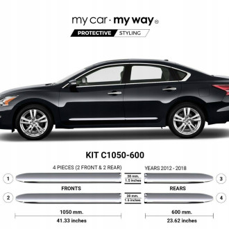 Nissan Altima 12-18 Listwy CHROM Drzwi Ochronne