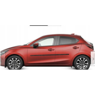 Mazda 2 - Listwy CZARNE Boczne Drzwi