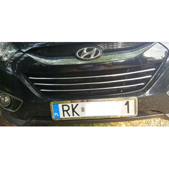 Hyundai IX35 - Listwy CHROM GRILL Zderzak