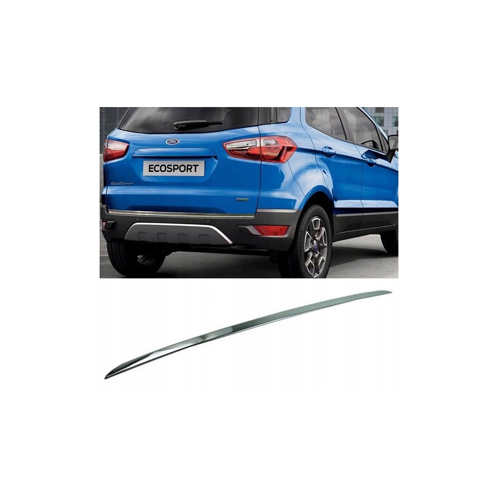 FORD Ecosport - CHROME Rear Strip Trunk Tuning Lid 3M Boot