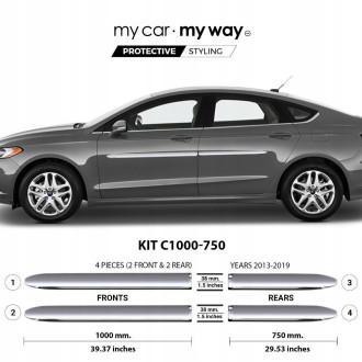 Ford Mondeo V Mk5 Liftback - Listwy CHROM Drzwi