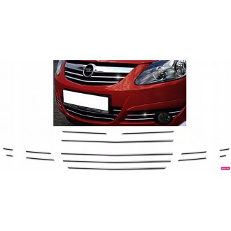 OPEL CORSA D - Chrome Grille Kit 3M Tuning