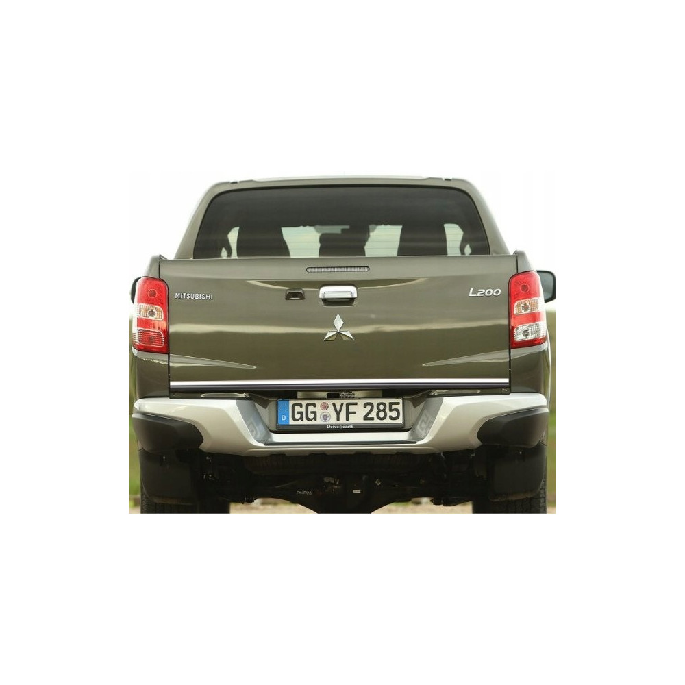 Mitsubishi L200 2014 - CHROME Rear Strip Trunk Tuning Lid 3M Boot