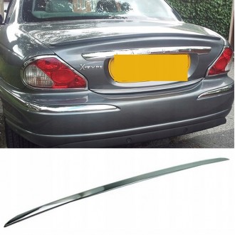 JAGUAR X-TYPE - CHROME Rear Strip Trunk Tuning Lid 3M Boot