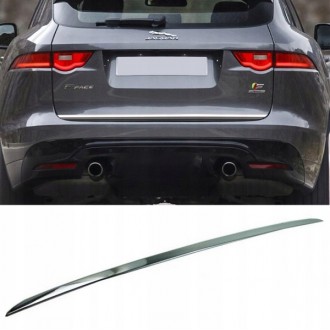 Jaguar F-Pace SUV - CHROME Rear Strip Trunk Tuning Lid 3M...