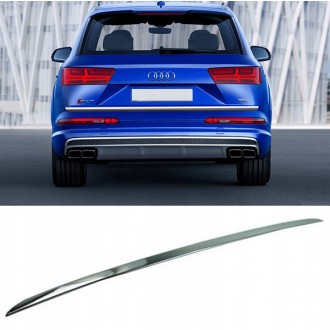 Audi Q7 4M 2015 - CHROME Rear Strip Trunk Tuning Lid 3M Boot